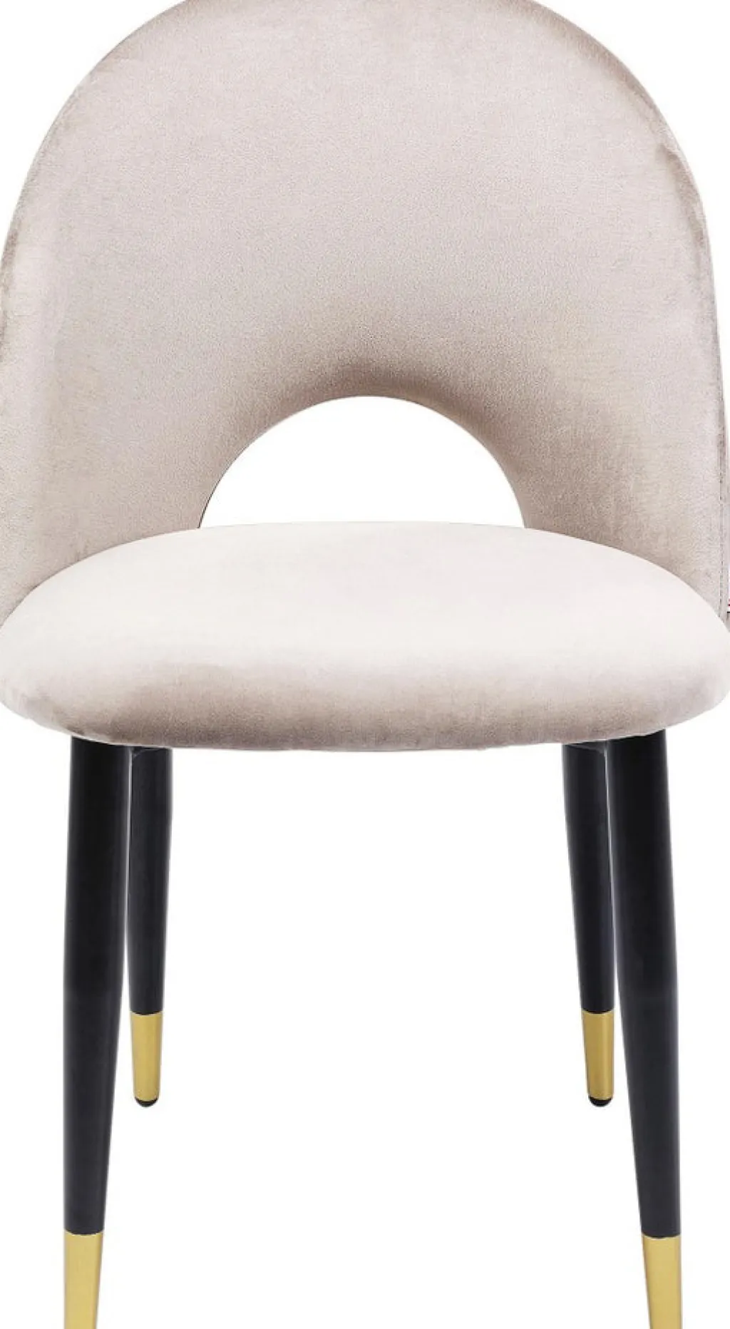 iris_velvet_tuoli_beige_1.webp Tuolit>KARE Design Iris Velvet Tuoli, Beige