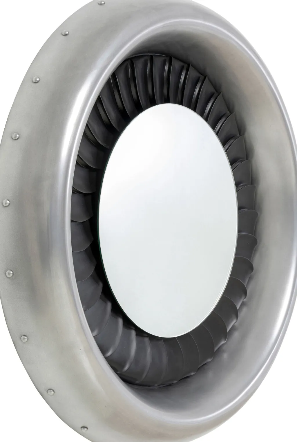 jet_seinpeili_hopea_musta_cm_1.webp Peilit>KARE Design Jet Seinäpeili, Hopea, Musta Ø119cm