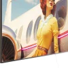 Taulut>KARE Design Jetset Lean Lady LED Kehystetty Taulu 120x80cm