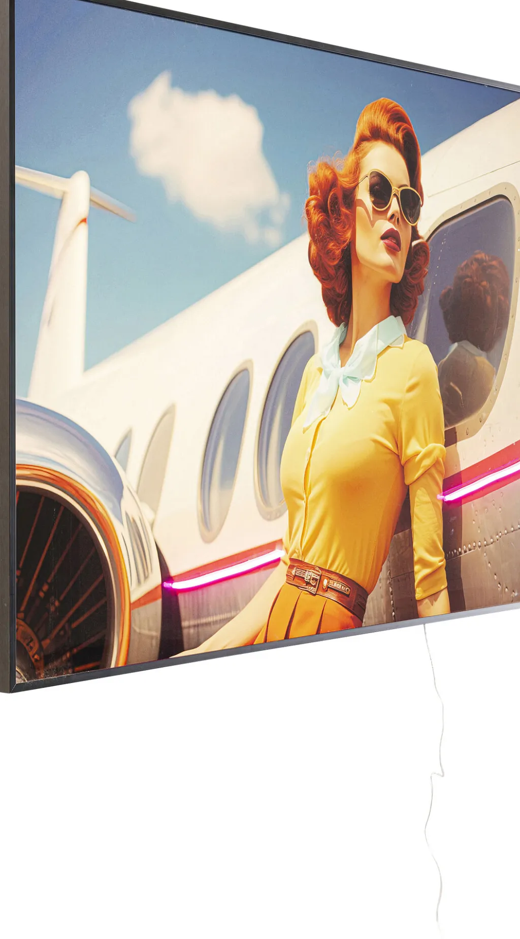 jetset_lean_lady_led_kehystetty_taulu_xcm_0.webp Taulut>KARE Design Jetset Lean Lady LED Kehystetty Taulu 120x80cm