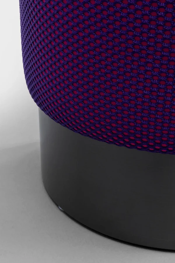 Rahit Ja Jakkarat>KARE Design Jody Jakkara, Palli Violetti Verkkoverhoilu/musta Ø35cm