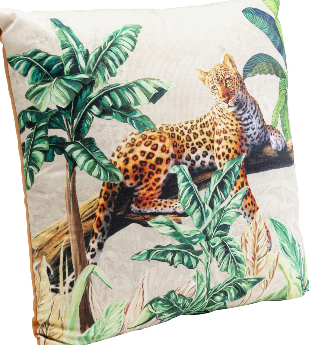 jungle_leopard_tyyny_xcm_0.webp Sisustustyynyt | Olohuone>KARE Design Jungle Leopard Tyyny 43x43cm