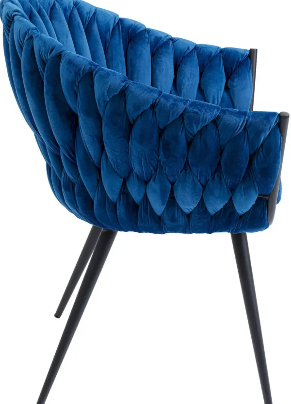 Tuolit>KARE Design Knot Tuoli Käsinojilla, Sininen