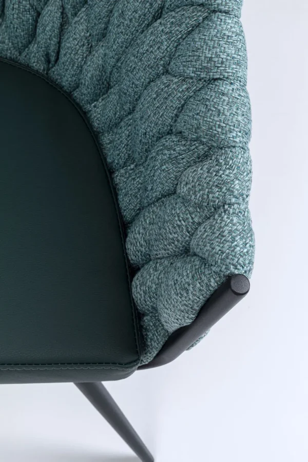 Tuolit>KARE Design Knot Tuoli Käsinojilla, Sinivihreä