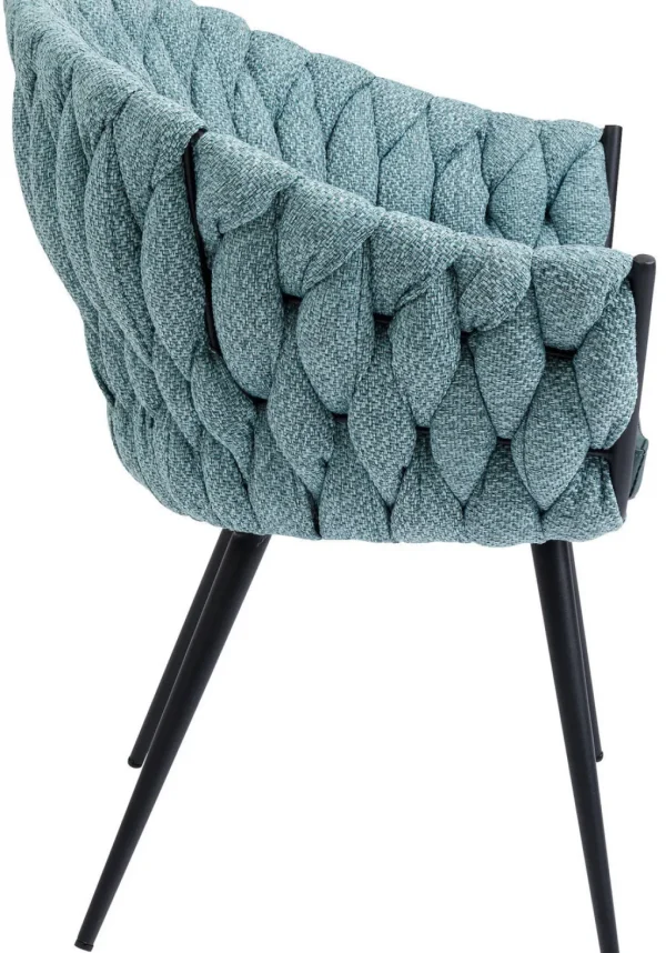 Tuolit>KARE Design Knot Tuoli Käsinojilla, Sinivihreä