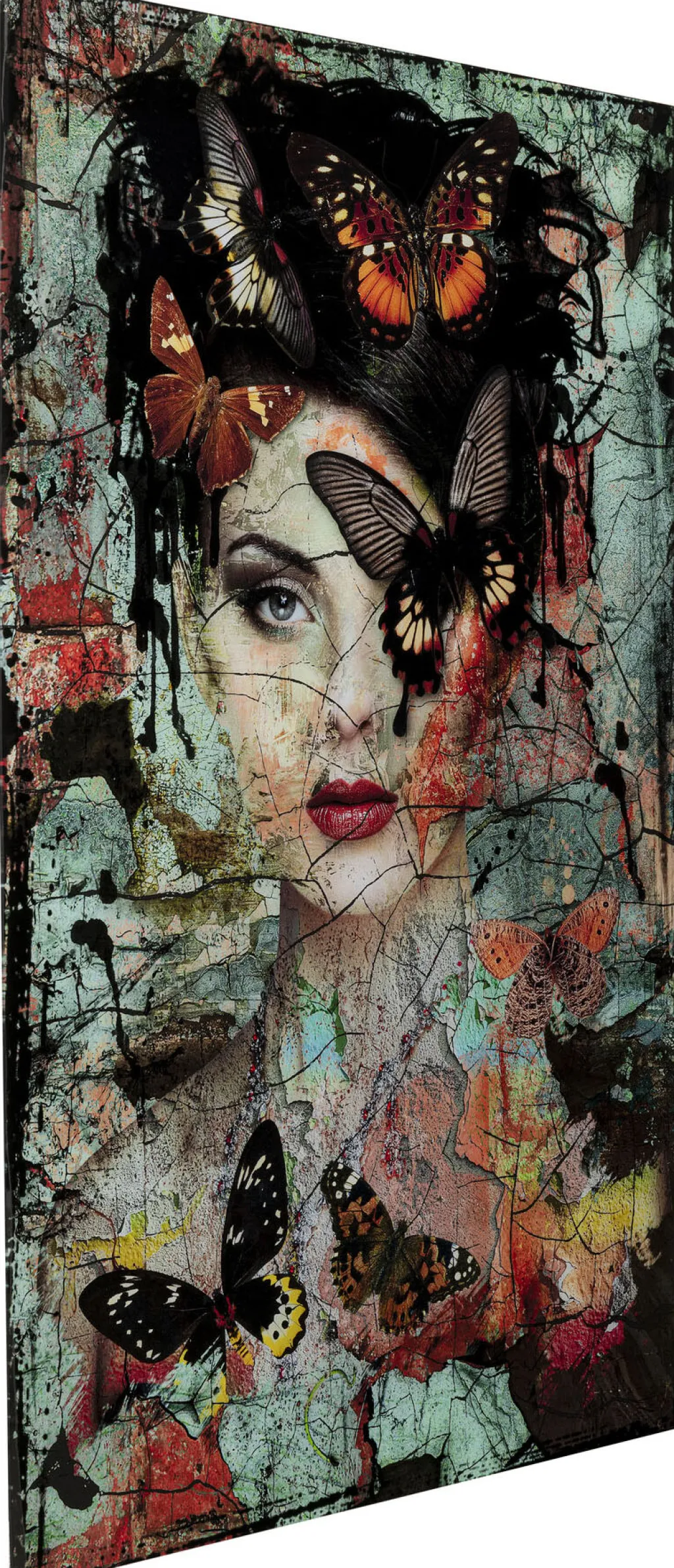 lady_butterfly_lasitaulu_xcm_1.webp Taulut | Olohuone>KARE Design Lady Butterfly Lasitaulu 100x150cm