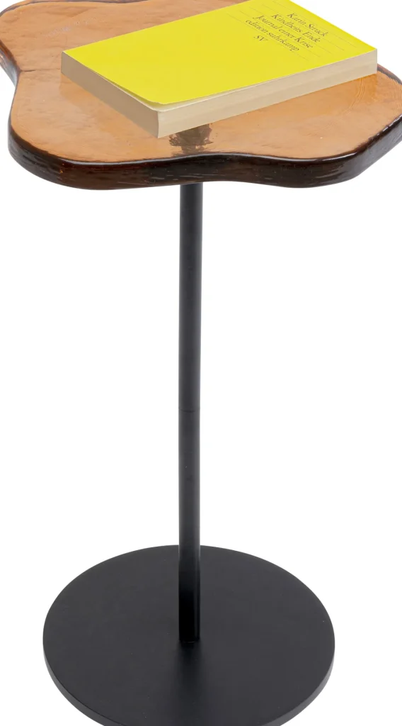 Sohvapöydät>KARE Design Lava Sivupöytä, Valettu Lasi, Oranssi Ø30cm