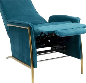 Olohuone | Nojatuolit>KARE Design Lazy Velvet Lepotuoli, Sininen