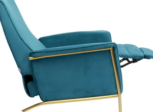 Olohuone | Nojatuolit>KARE Design Lazy Velvet Lepotuoli, Sininen