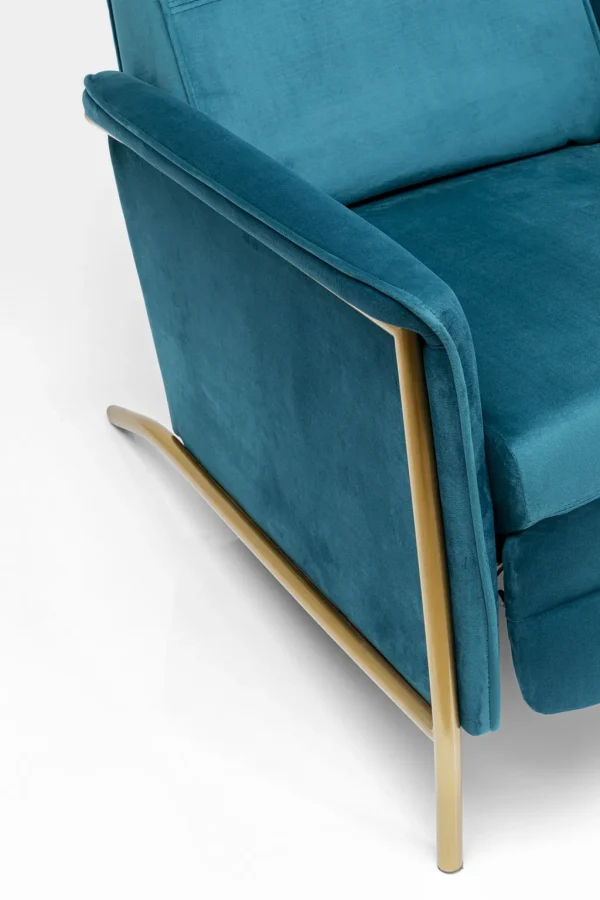 Olohuone | Nojatuolit>KARE Design Lazy Velvet Lepotuoli, Sininen