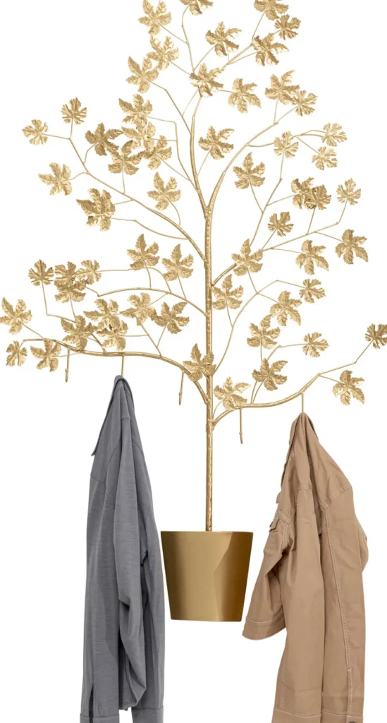 Seinänaulakot>KARE Design Leafline Seinänaulakko, Kulta 93cm
