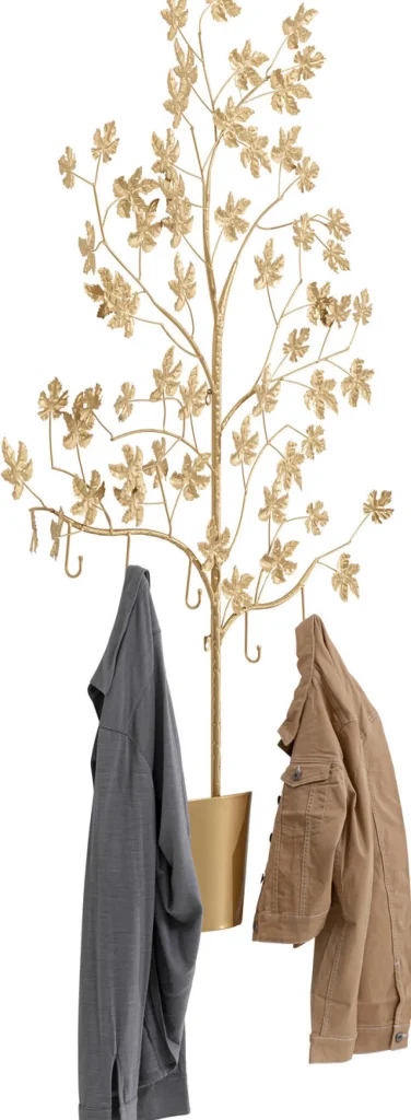 Seinänaulakot>KARE Design Leafline Seinänaulakko, Kulta 93cm