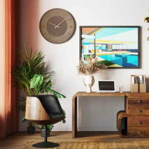 Kellot>KARE Design Levi Seinäkello Ruskea Ø60cm