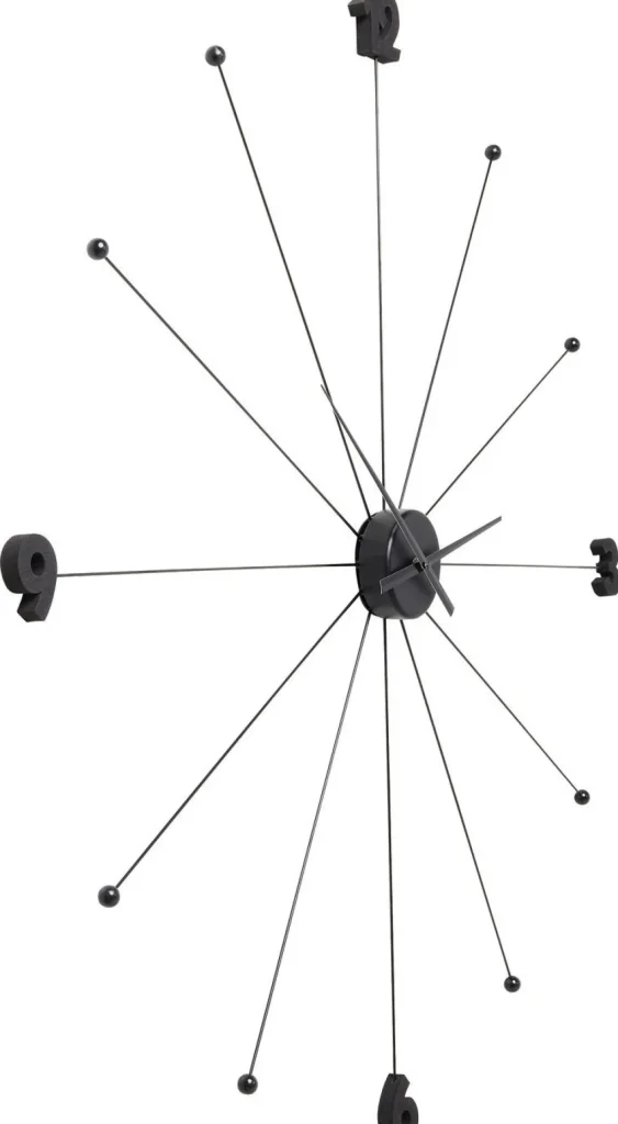 Kellot>KARE Design Like Umbrella Seinäkello, Musta