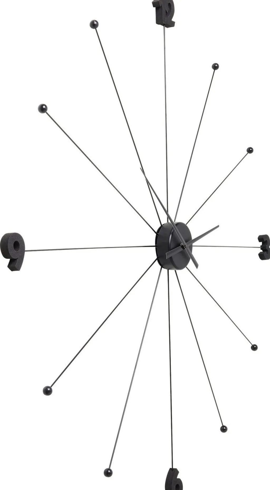 like_umbrella_seinkello_musta_1.webp Kellot>KARE Design Like Umbrella Seinäkello, Musta