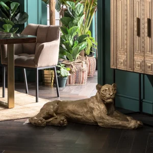 Jalalliset Koriste-Esineet>KARE Design Lion Gold Koriste-esine, Kulta 113cm
