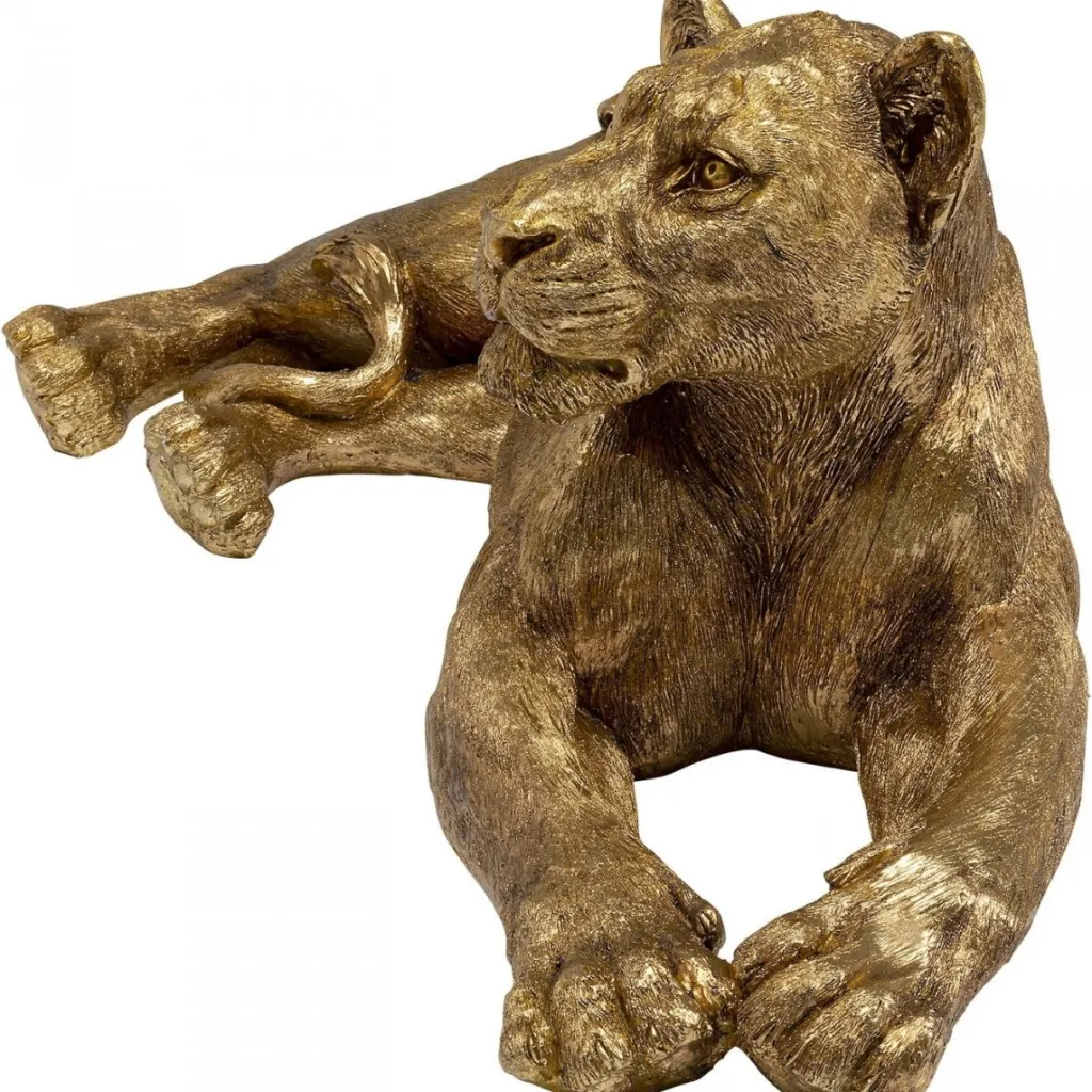 lion_gold_koristeesine_kulta_cm_2.webp Jalalliset Koriste-Esineet>KARE Design Lion Gold Koriste-esine, Kulta 113cm