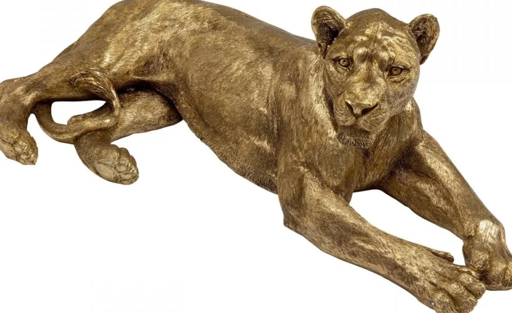 lion_gold_koristeesine_kulta_cm_3.webp Jalalliset Koriste-Esineet>KARE Design Lion Gold Koriste-esine, Kulta 113cm