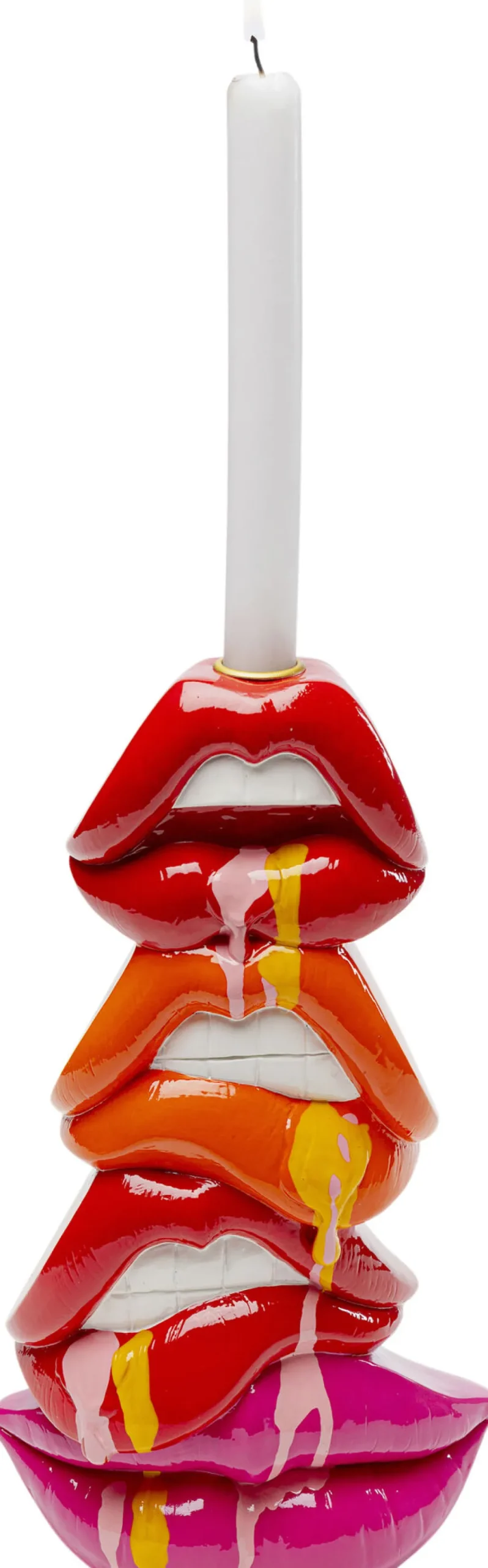 lips_huulet_kynttilnjalka_cm_0-1.webp Lyhdyt | Kynttilänjalat>KARE Design Lips Huulet Kynttilänjalka 30cm