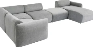 Olohuone | Kulmasohvat>KARE Design Living Landscape 2 Lucca Harmaa, Oikea 328cm