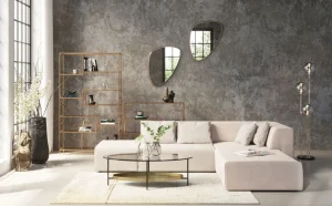 Olohuone | Hyllyt>KARE Design Loft Hylly Kulta 115x195cm