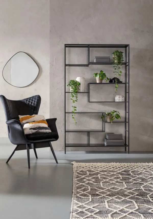 Olohuone | Hyllyt>KARE Design Loft Hylly, Musta 115x195cm