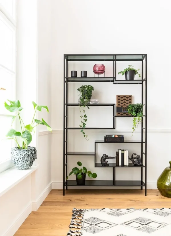 Olohuone | Hyllyt>KARE Design Loft Hylly, Musta 115x195cm