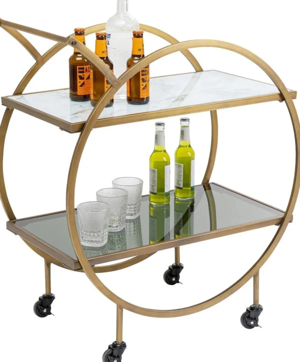 Baarit>KARE Design Loft Tarjoiluvaunu, Messinki