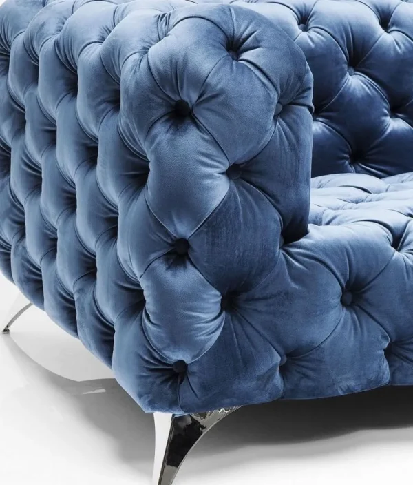 Sohvat | Olohuone>KARE Design Look Sohva 2-istuttava,samettia, Sininen