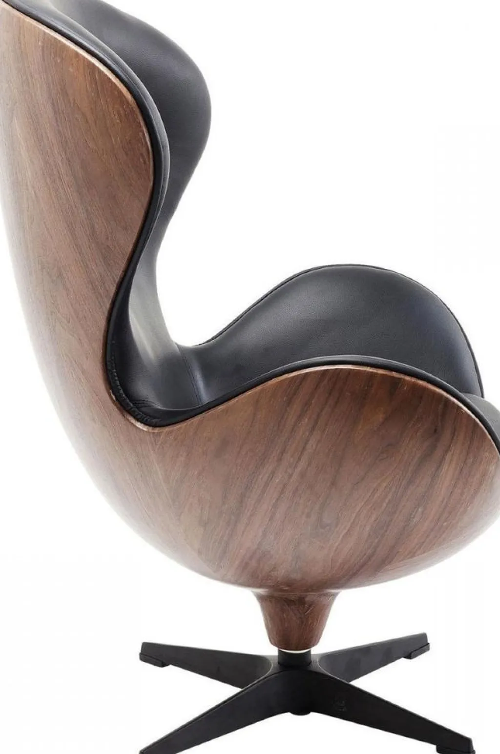 lounge_kntyv_nojatuoli_mustaphkin_1.webp Nojatuolit>KARE Design Lounge Kääntyvä Nojatuoli, Musta/pähkinä