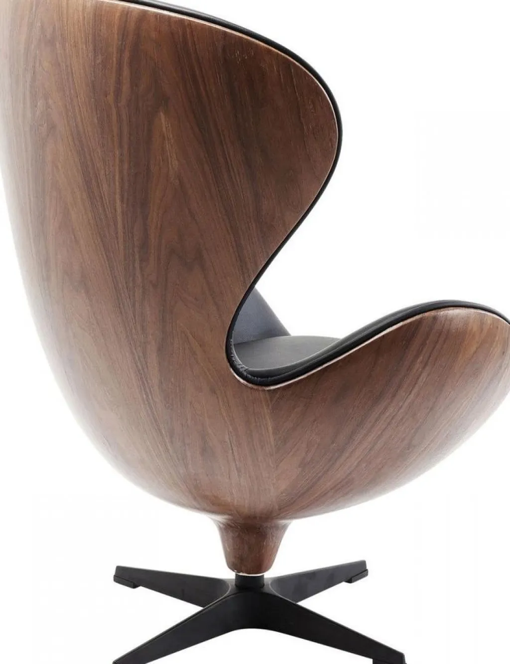 lounge_kntyv_nojatuoli_mustaphkin_2.webp Nojatuolit>KARE Design Lounge Kääntyvä Nojatuoli, Musta/pähkinä
