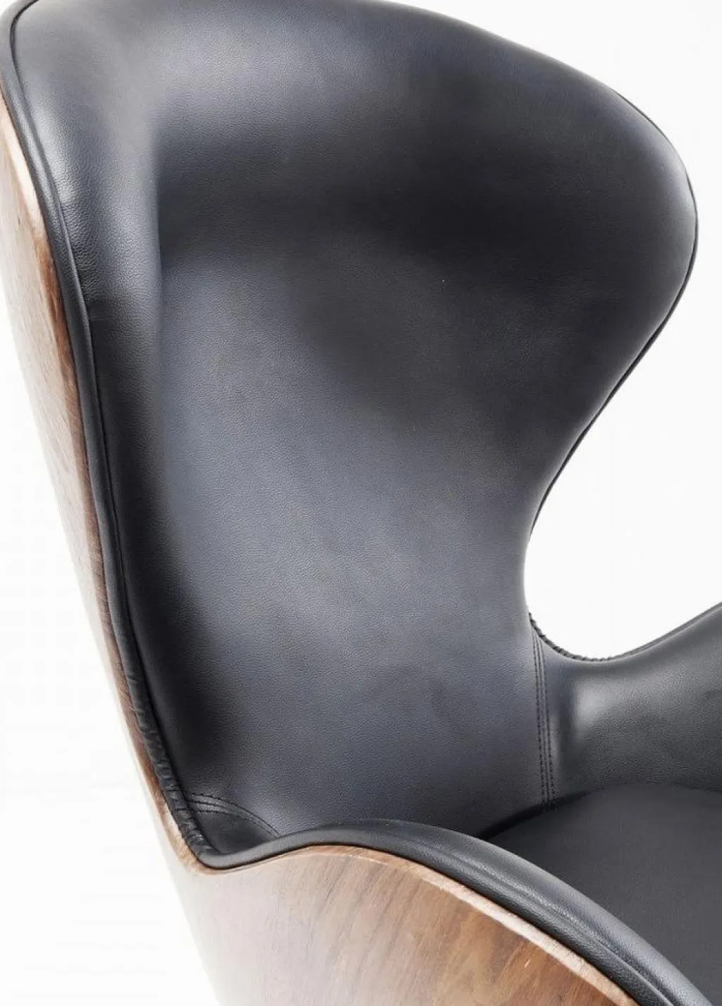 lounge_kntyv_nojatuoli_mustaphkin_6.webp Nojatuolit>KARE Design Lounge Kääntyvä Nojatuoli, Musta/pähkinä