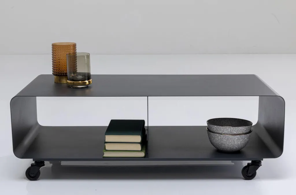 lounge_m_mobil_tvtaso_harmaa_xcm_1.webp Tv -Tasot>KARE Design Lounge M Mobil Tv-taso, Harmaa 90x30cm