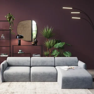 Olohuone | Kulmasohvat>KARE Design Lucca Kulmasohva - Harmaa, Oikea 255cm