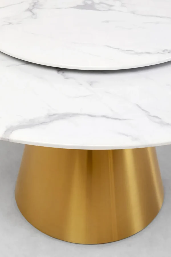 Pöydät>KARE Design Lucia Pyöreä Ruokapöytä - Marmori Pöytälevy Ø135cm
