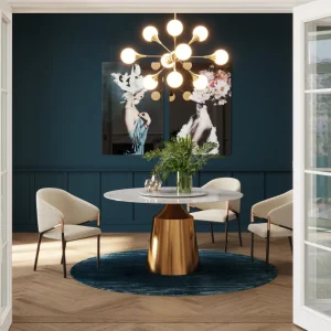 Pöydät>KARE Design Lucia Pyöreä Ruokapöytä - Marmori Pöytälevy Ø135cm