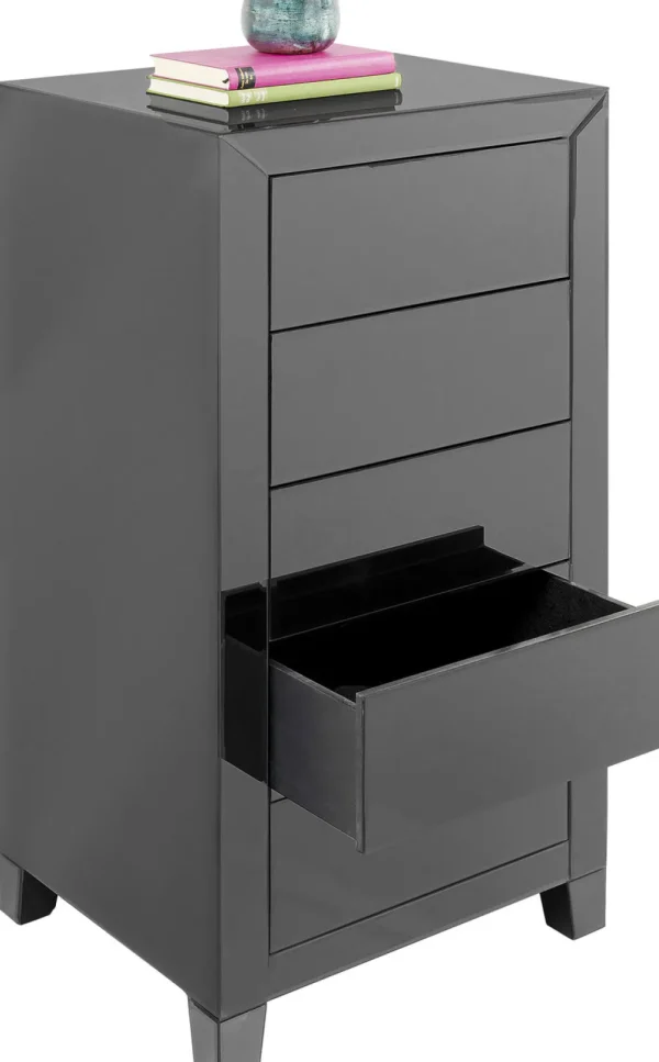 Senkit | Lipastot>KARE Design Luxury Push Korkea Lipasto 5 Laatikkoa, Harmaa