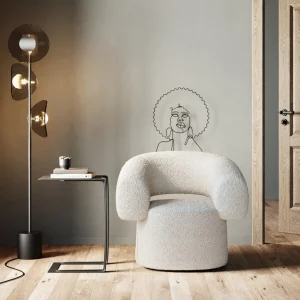 Nojatuolit>KARE Design Maye Pyörivä Nojatuoli, Kermanvärinen