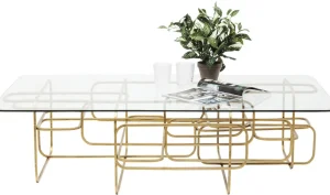 Sohvapöydät>KARE Design Meander Sohvapöytä, Kulta 140x80cm