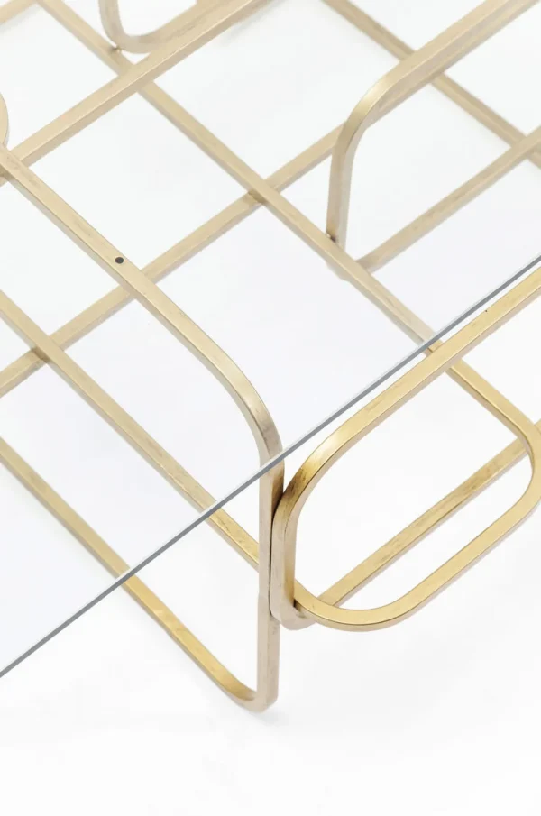 Sohvapöydät>KARE Design Meander Sohvapöytä, Kulta 140x80cm