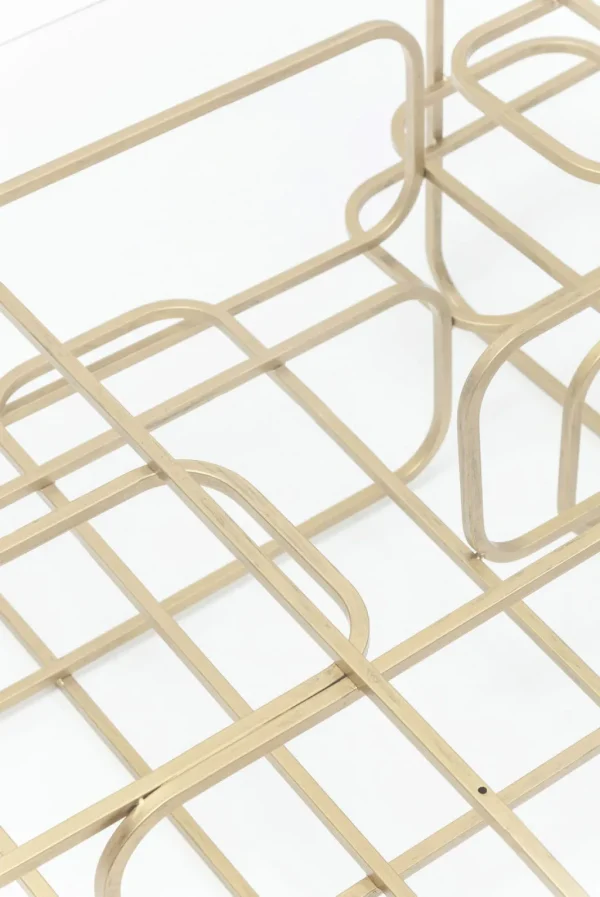 Sohvapöydät>KARE Design Meander Sohvapöytä, Kulta 140x80cm