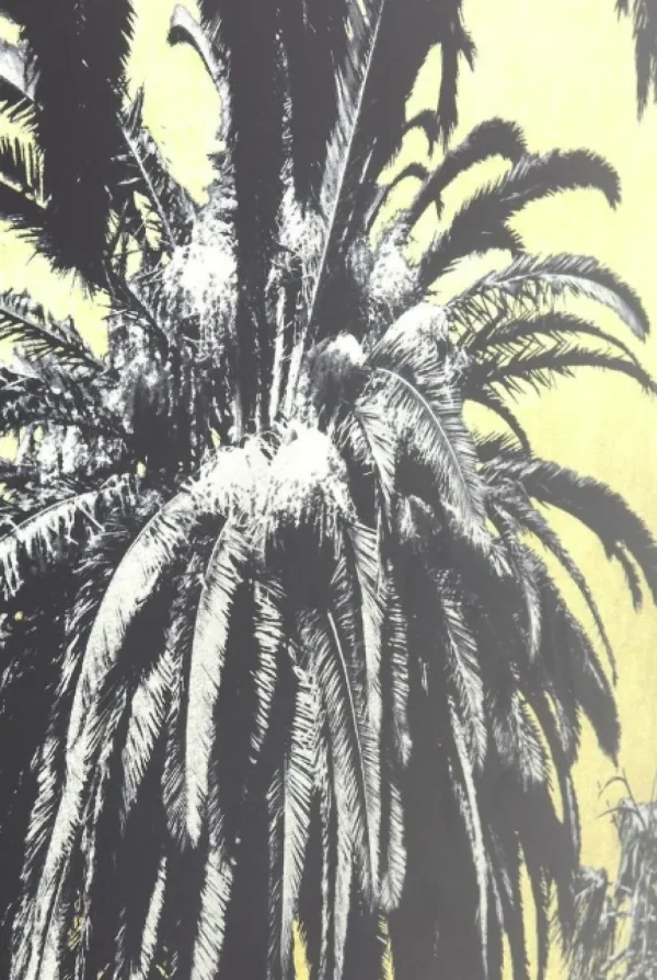 Taulut>KARE Design Metallic Palms Palmut Lasitaulu 180x120cm