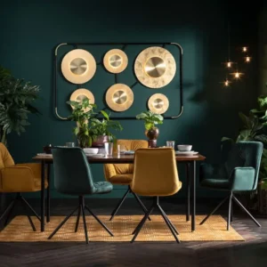 Tuolit>KARE Design Mila Tuoli Käsinojilla, Keltainen