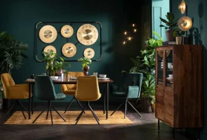 Tuolit>KARE Design Mila Tuoli Käsinojilla, Keltainen