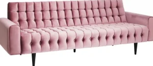 Sohvat>KARE Design Milchbar Sohva 3-istuttava, Samettia, Mauve