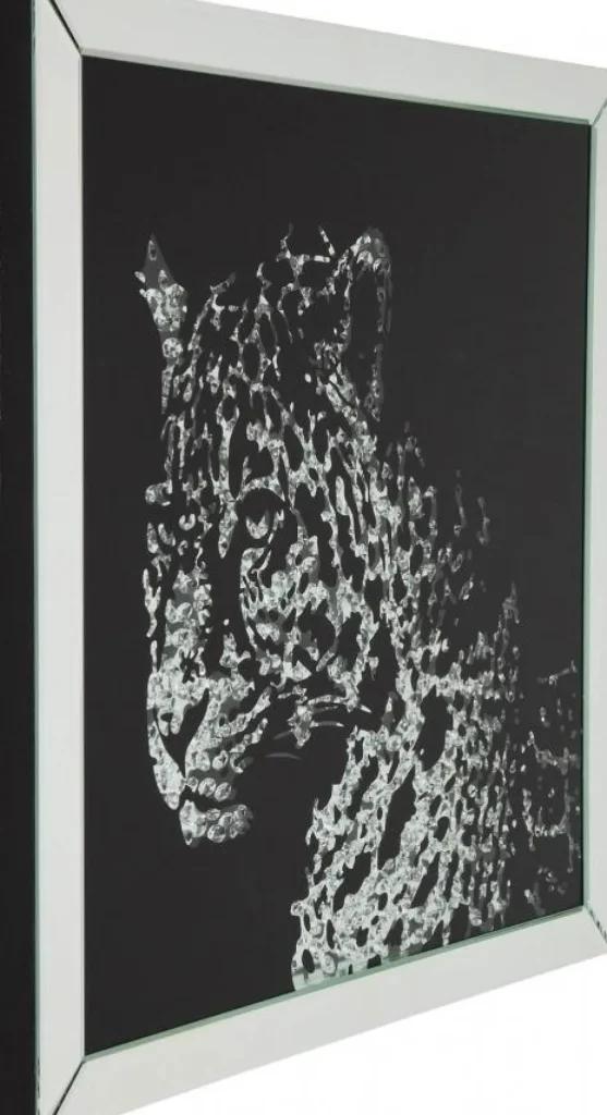 Taulut>KARE Design Mirror Leopard Kehystetty Taulu 80x80cm