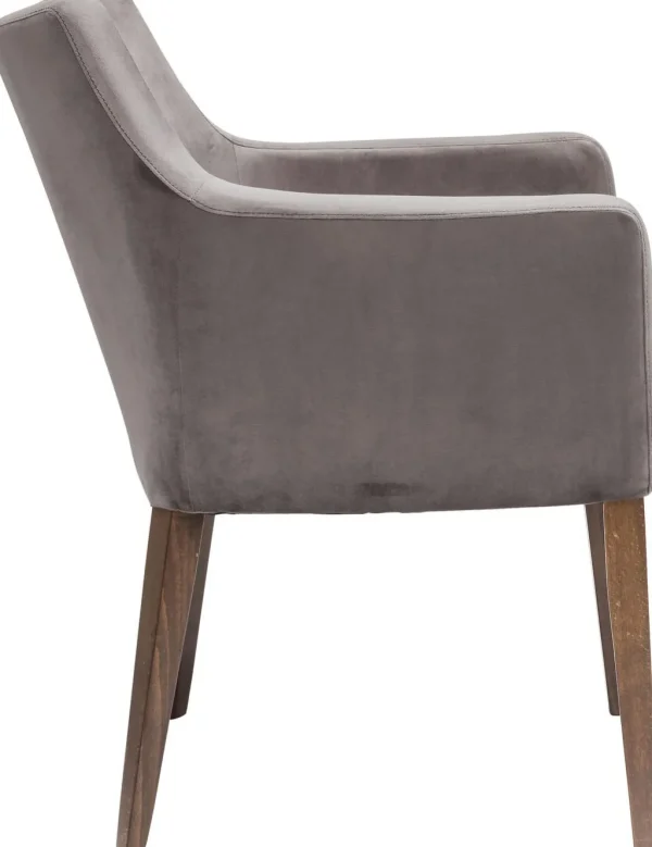 Tuolit>KARE Design Mode Velvet Tuoli Käsinojilla, Harmaa