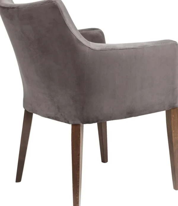 Tuolit>KARE Design Mode Velvet Tuoli Käsinojilla, Harmaa