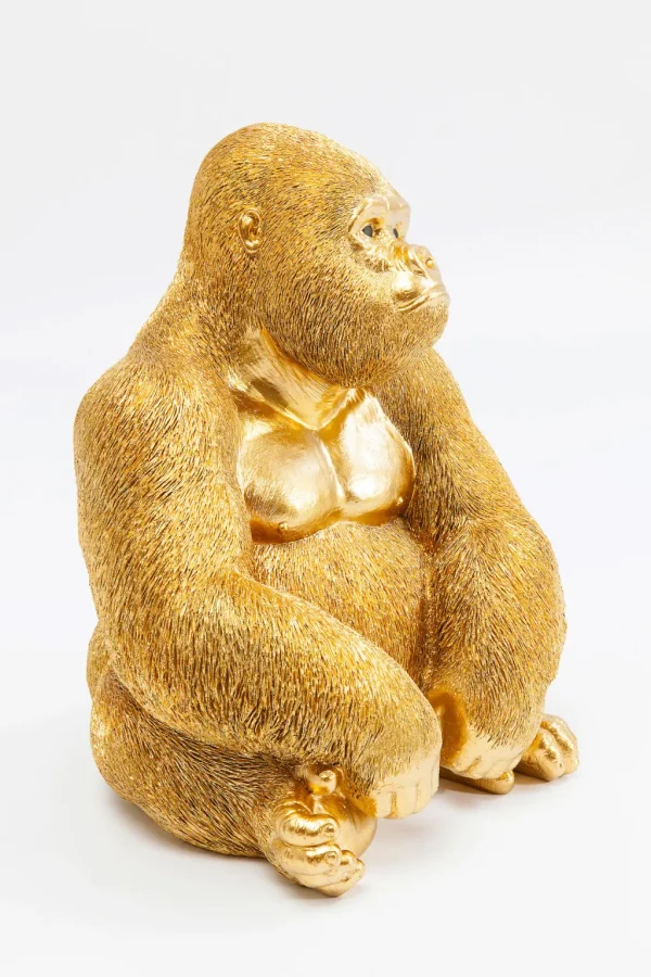 Koriste-Esineet>KARE Design Monkey Gorilla Medium Koriste-esine, Figuuri, Kulta 39cm