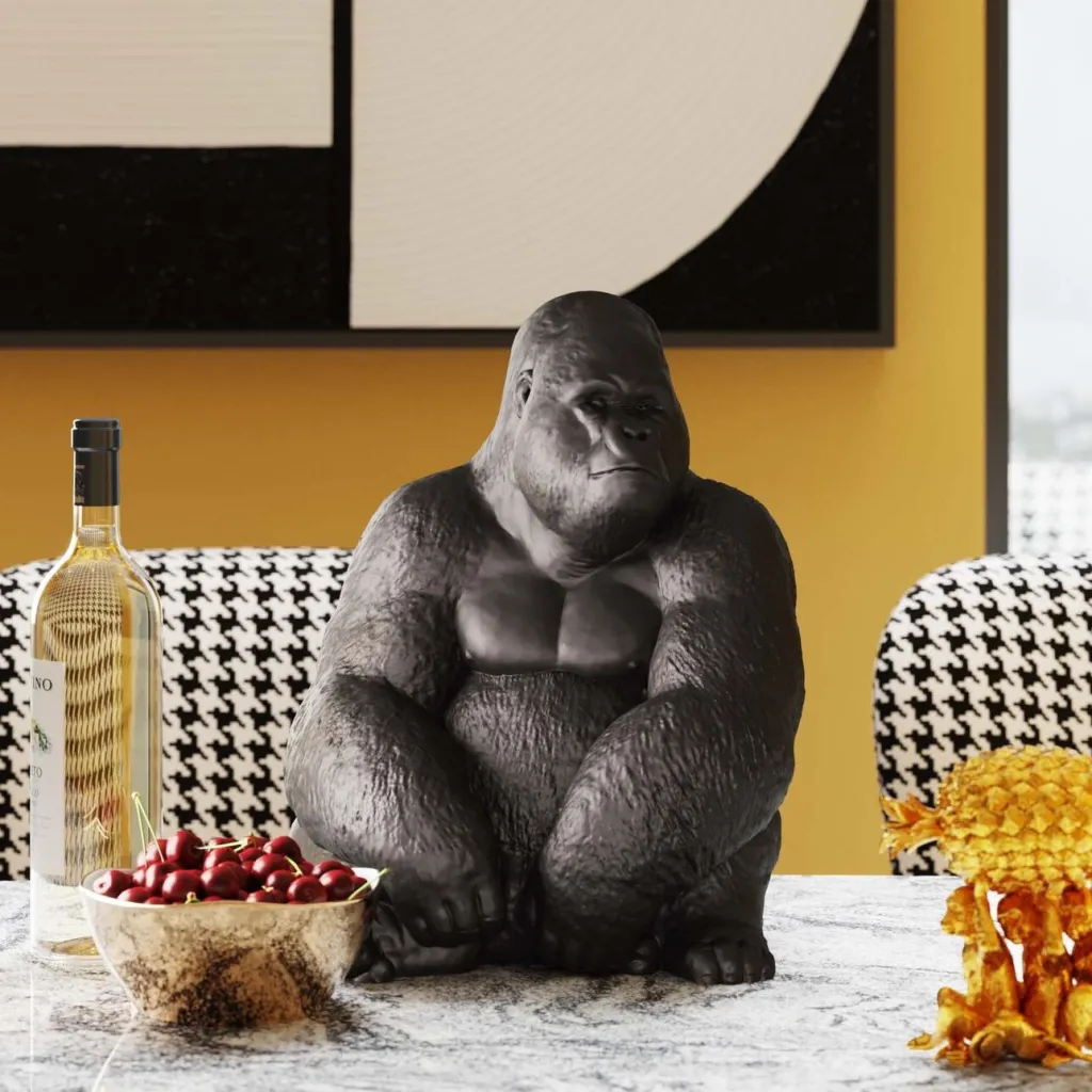 monkey_gorilla_side_medium_koristeesine_figuuri_musta_0.webp Koriste-Esineet>KARE Design Monkey Gorilla Side Medium Koriste-esine, Figuuri, Musta
